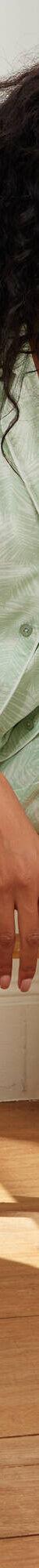 Pyjama court imprimé feuillages (vert amande) Pyjama court imprimé feuillages (vert amande)